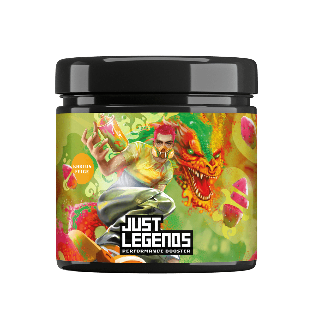 Just Legends Performance Booster | Funktionaler, veganer Cross Sell auf Pulverbasis ohne Zucker, mit wenig Kalorien, vielen Vitaminen und natürlichen Aromen.